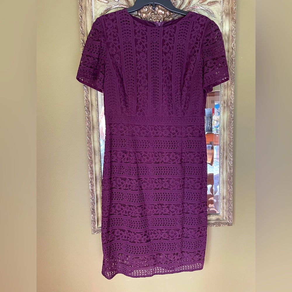 2/$60 Tahari Arthur S Levine Lace Overlay Dress NWT